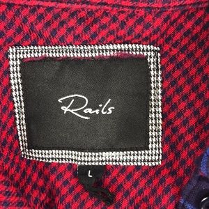 Rails Tops - Rails Plaid Button Front Long Sleeve Shirt Rails Tops - Rails Plaid Button Front Long Sleeve Shirt